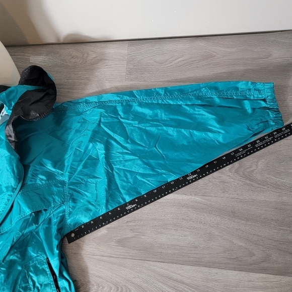 Vintage OBERMEYER Teal Jacket Size 3X Skiwear Vented Full Zip Oversize Parachute - Picture 9 of 16